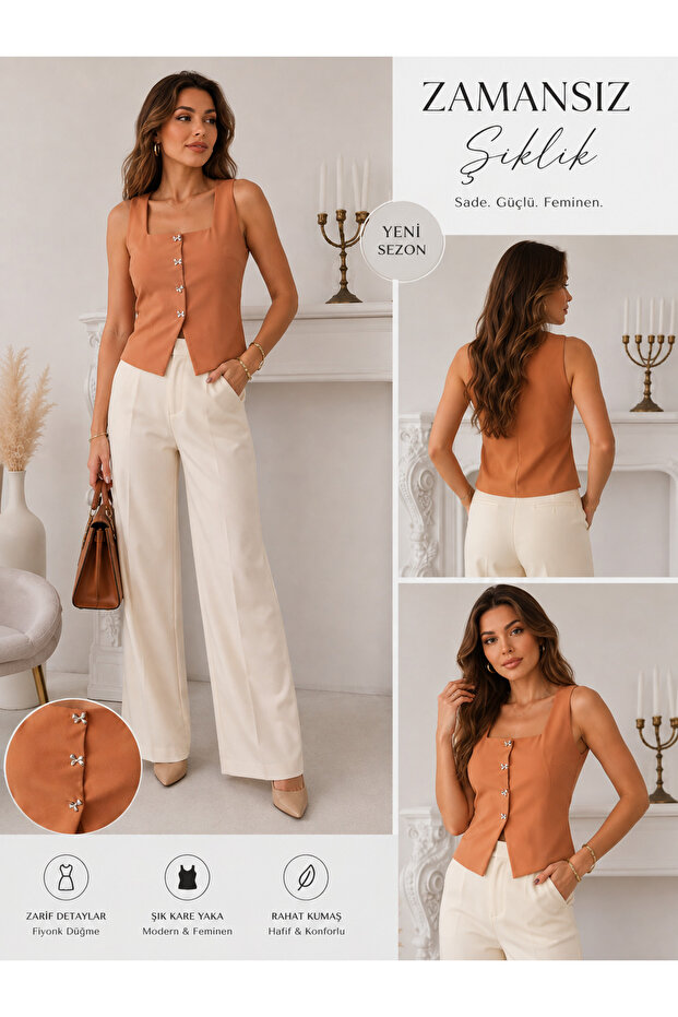 Women's Stylish Lined Blouse Scuba Crepe Fabric