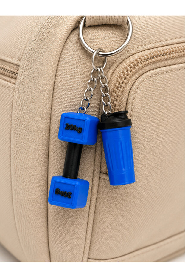 Fitness 2-Piece Charm Keychain