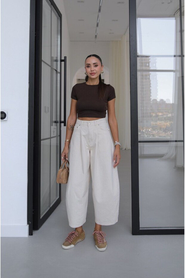 Ecru Street High Waist Balloon Jeans