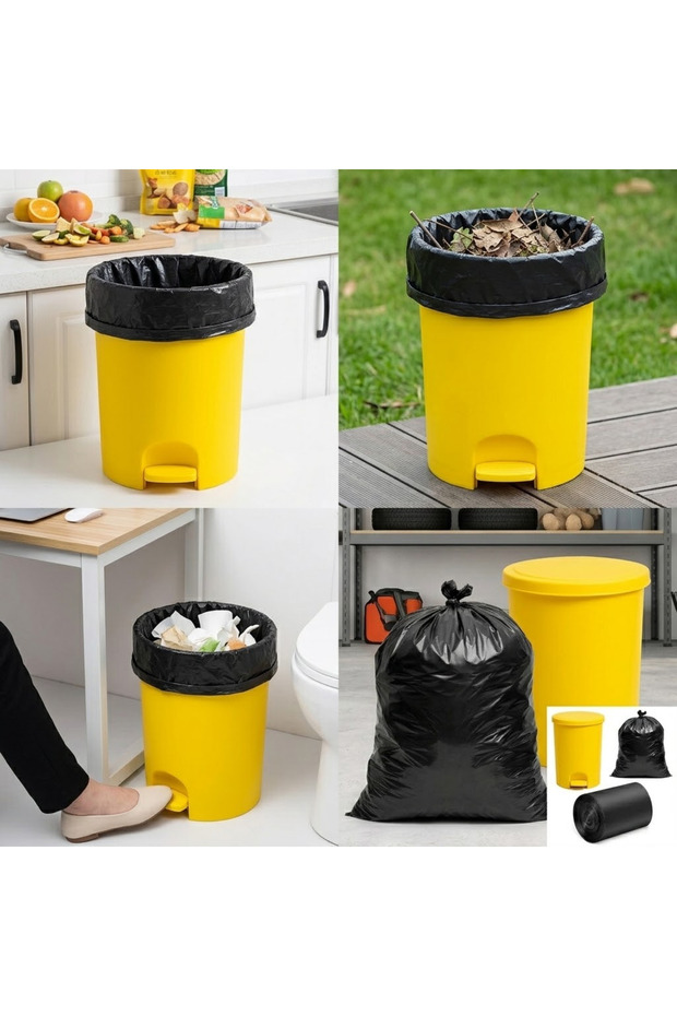 50 Gallon Heavy Duty Garbage Bags, 75cm x 103cm Extra Strong Biodegradable Waste Bags, Large Disposable Trash Liners, Pack of 40