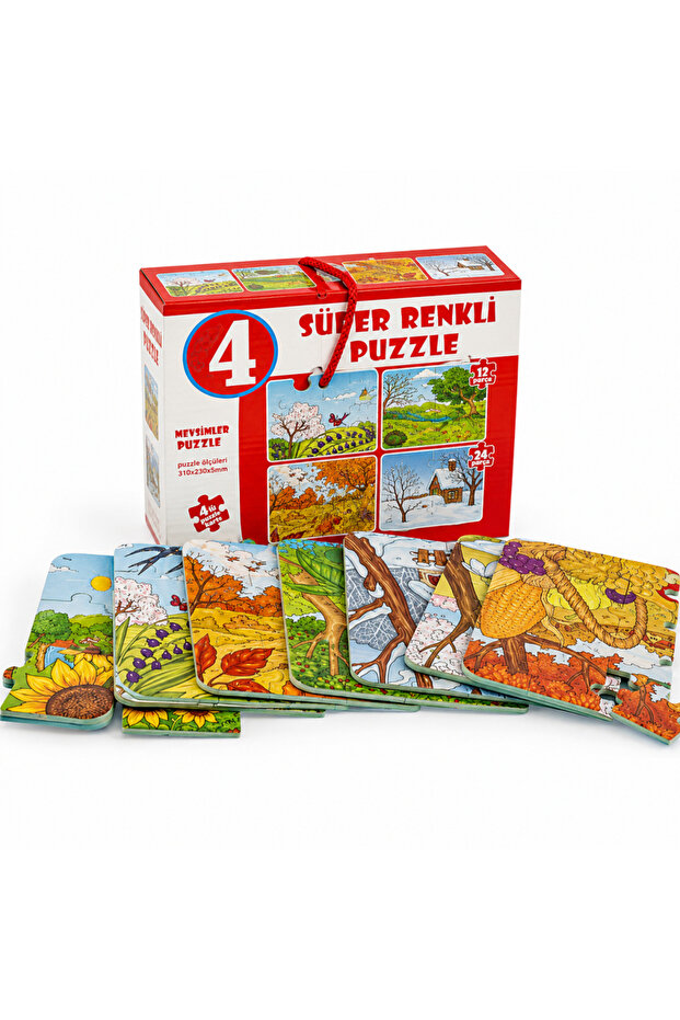 2488 Seasons Super Colorful Puzzle 4-Piece
