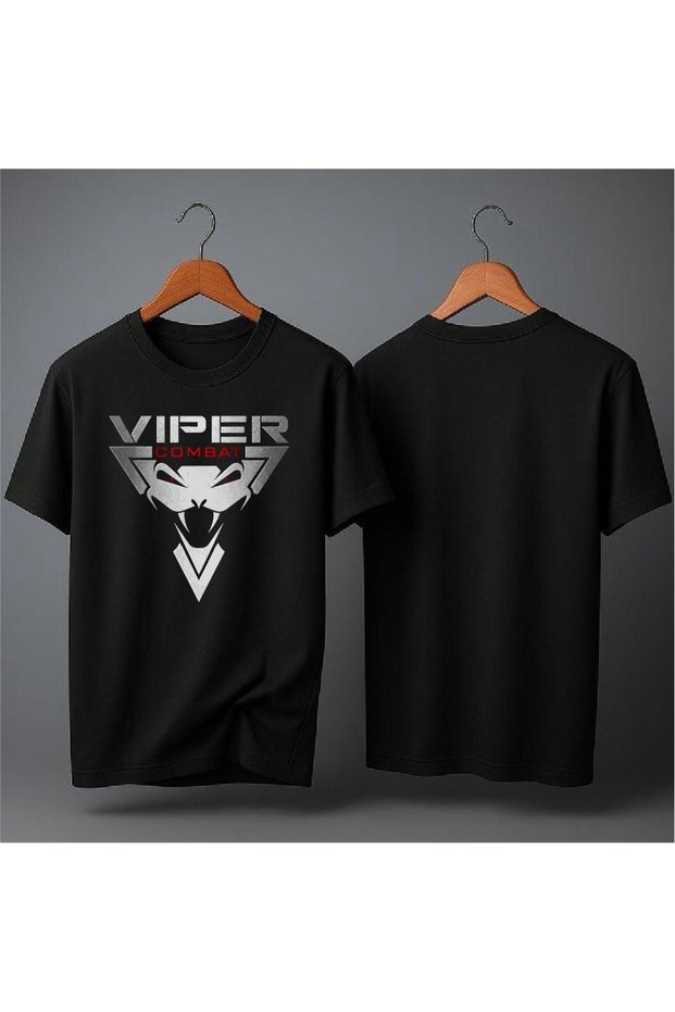تي شيرت كبير الحجم مطبوع عليه Viper Combat