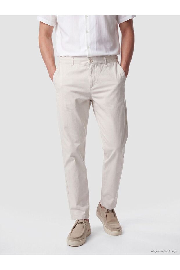 Southblue Beige Standard Fit Men's Trousers