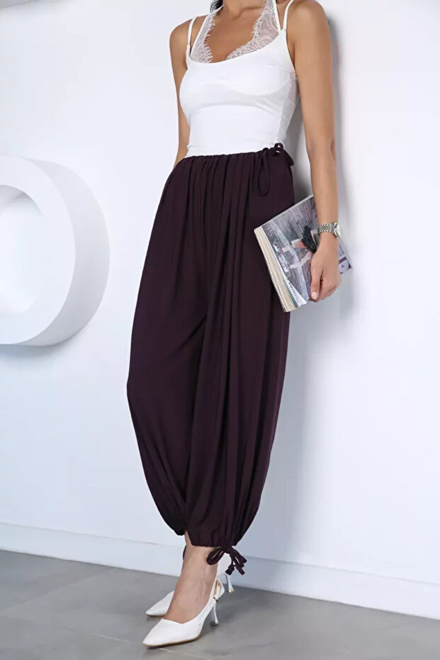 Women's Sandy Fabric Shalwar Trousers (Fits All Sizes)