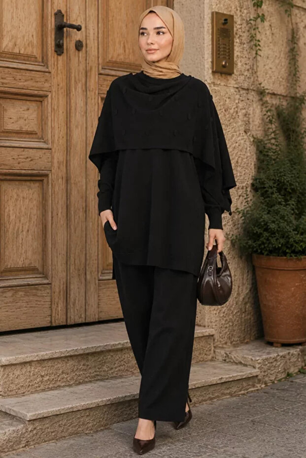 Gülseli Women's Tunic Pants Hijab Double Set