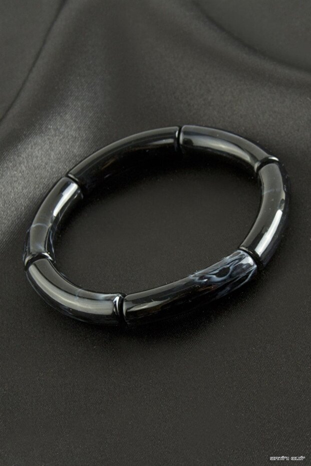 Spt-Gld Zr Model Plastic Cylinder (212503) Bracelet Black