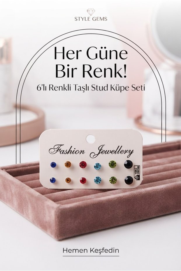 6 Colorful Earrings