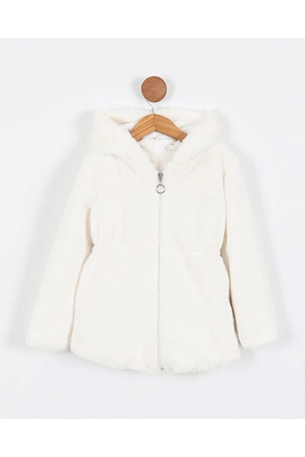 Girl's Lined Plush Hooded Coat (Ages 6-15)