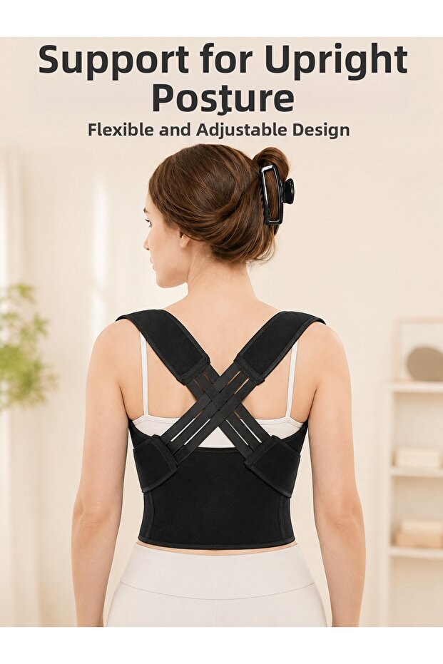 Preminium Back Support Corset Adjustable Elastic Posture and Waist Corset for Upright Posture