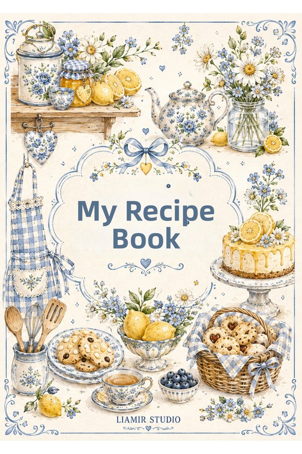 Cooking Recipe Book 50 Sheets, 100 Pages, Laminated Cover / Wire Spiral / A5 Paper