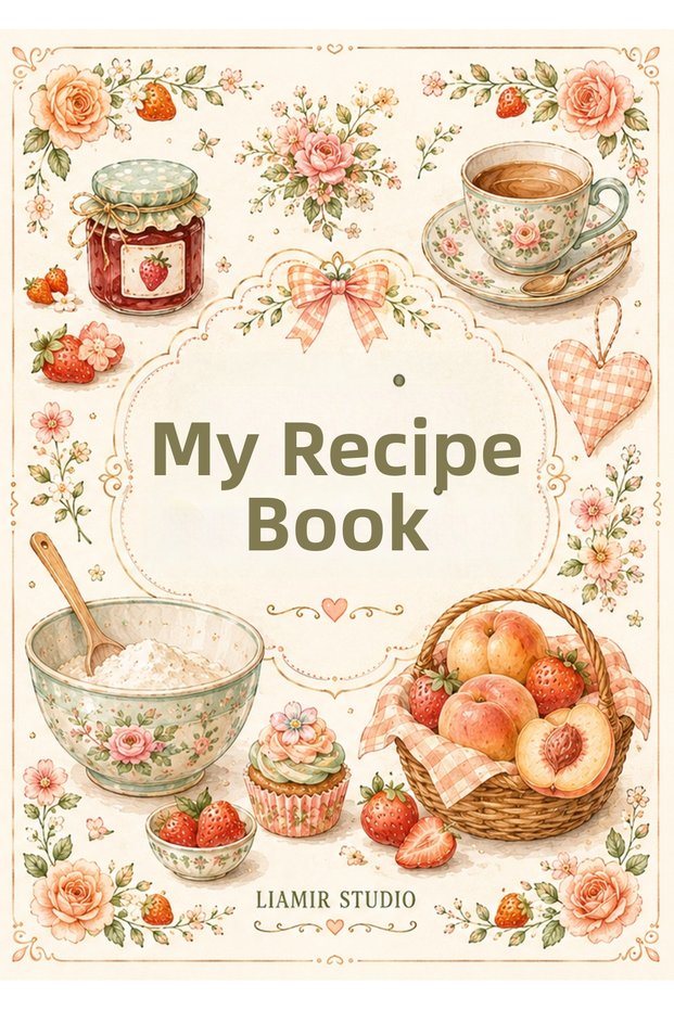 Cooking Recipe Book 50 Sheets, 100 Pages, Laminated Cover / Wire Spiral / A5 Paper