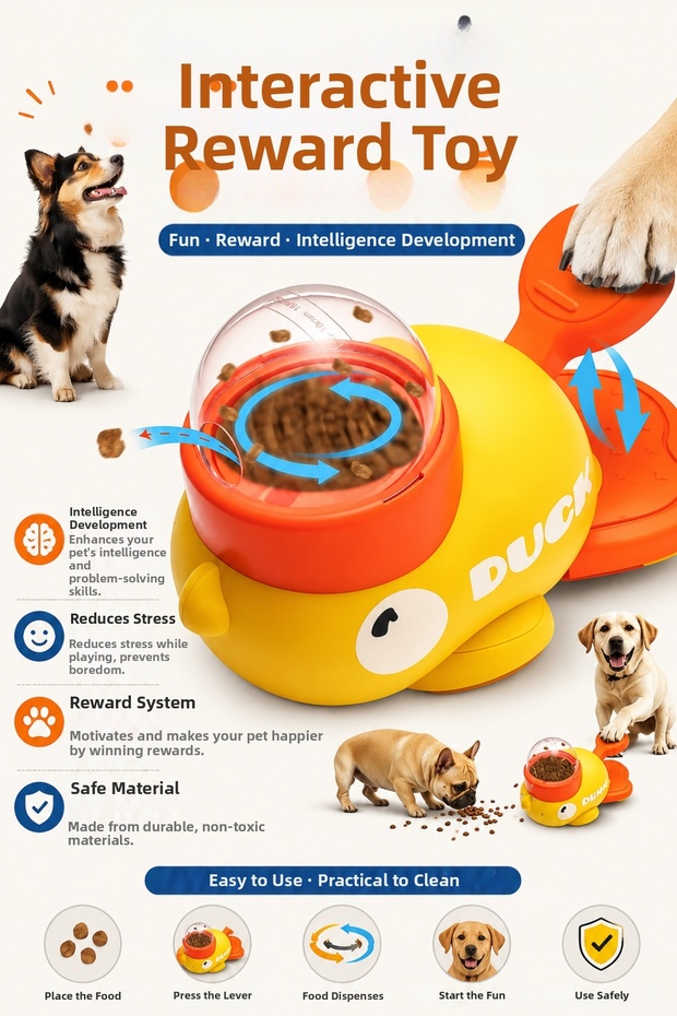Interactive Pet Treat Toy Dog Intelligence Toy Food Dispenser Educational Activity Toy