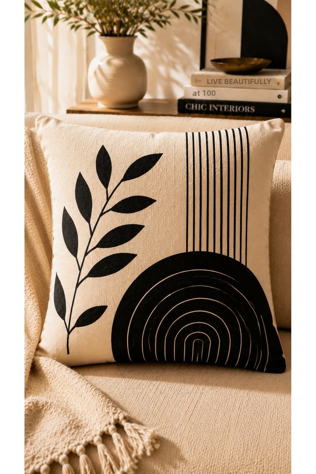Patterned 1 Piece Throw Pillow Cover 43X43 cm Suede Fabric Decorative Pillowcase with Hidden Zipper (Double-Sided Printed)