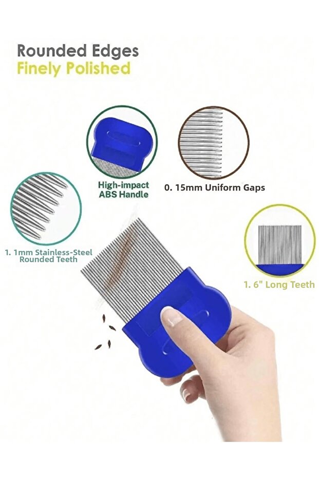 Blue Color Dense Tooth Comb