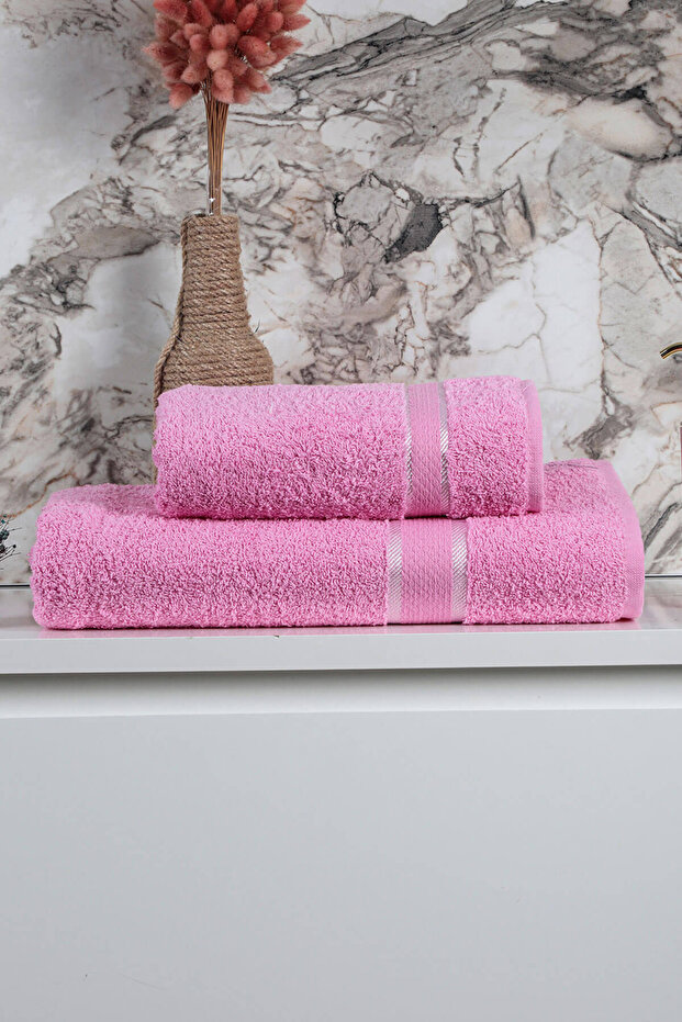 2 Piece Women'S/Men's Bath Shower Hammam Towel Set 90X150 cm