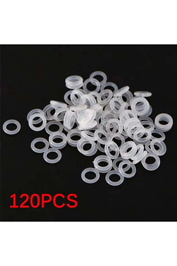 QX-SH-PC-908 120Pcs Silicone Environmentally Friendly Transparent Silicone O-Ring Switch Dampeners