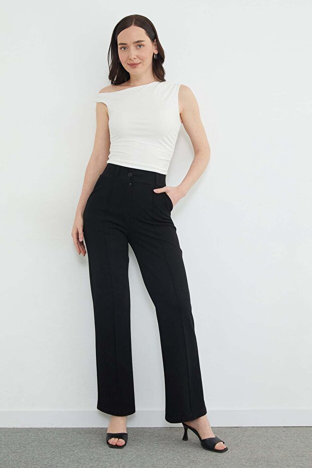 Çimalı High Waist Palazzo Pants