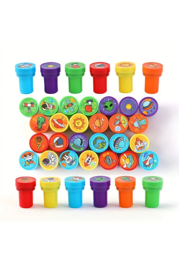 26 Pcs 26 Pcs Space Stamps Assorted Stamps Teacher Self Inking Stamps Birthday Christmas Holidays Gi