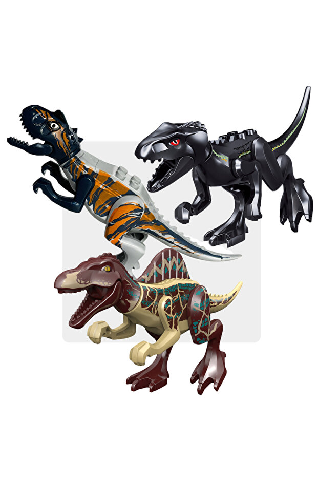 Dinosaur Set L Cool Jurassic Dinosaurs World Velociraptor Triceratops Indominus T-Rex Model Assemble