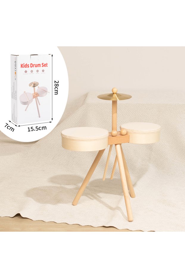 Without Pedal Drum Kids Drum Set Musical Toys for Boy Girl Music Toys Educational Percussion Toy Kid