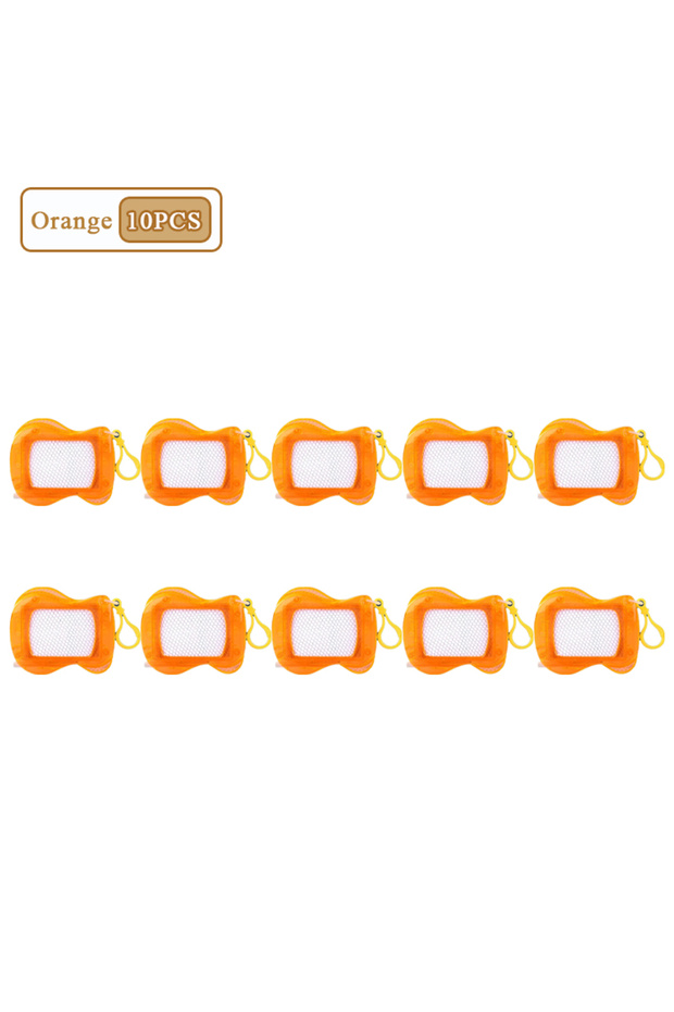 Orange-10PCS 1-10PCS Mini Magnetic Drawing Board Keychain Doodle Pad with Stylus Portable Toy Erasa
