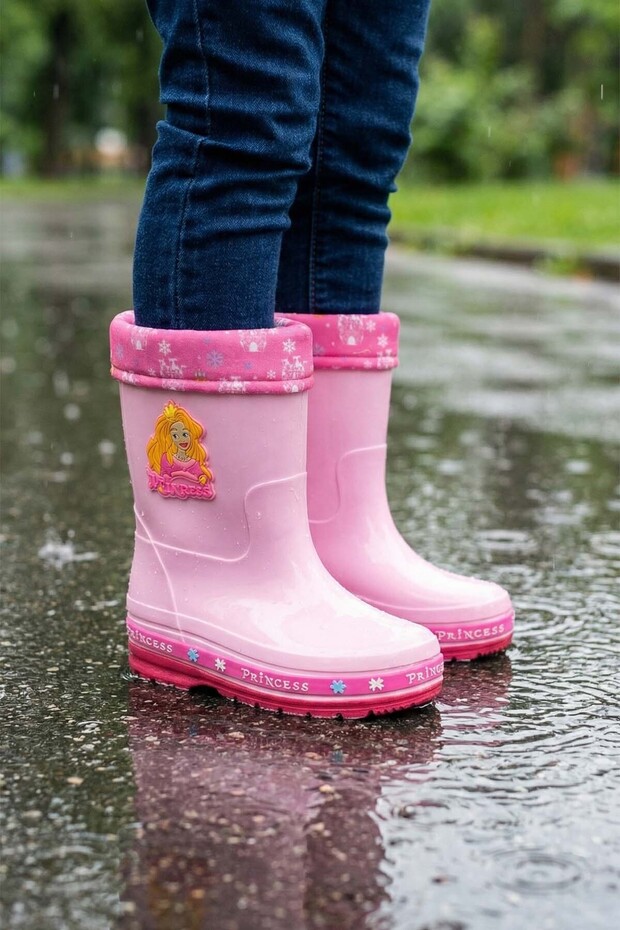 Winter Princess Girls Rain Boots