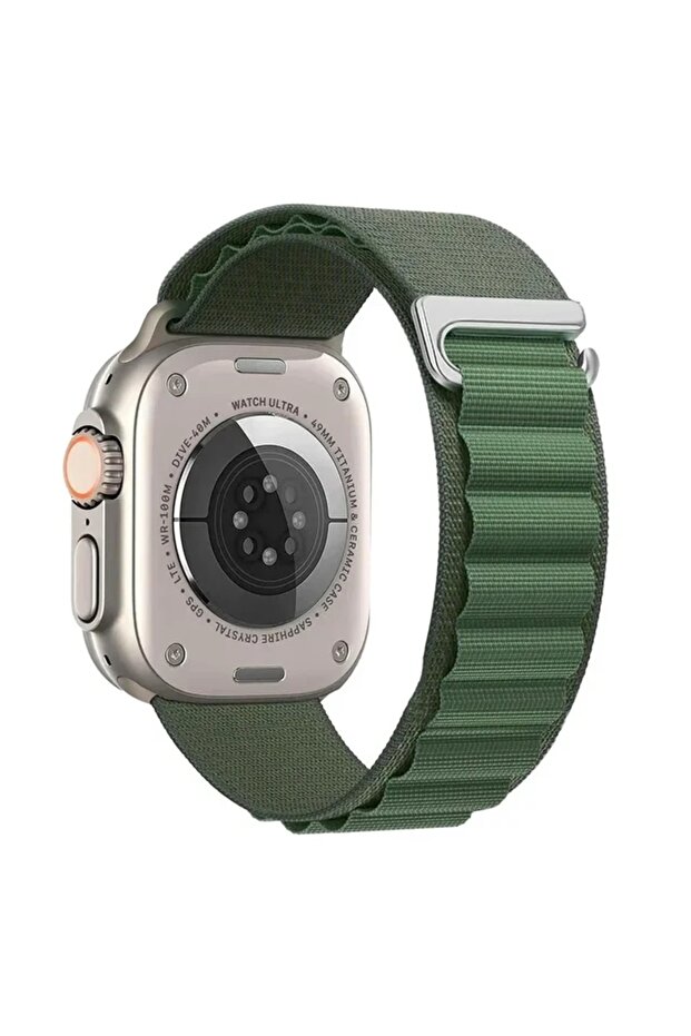 42mm 44mm 45mm 49mm Army Green Alpine Loop Strap for Apple Watch Band Ultra 4 3 2 49mm 46mm 44mm 40m