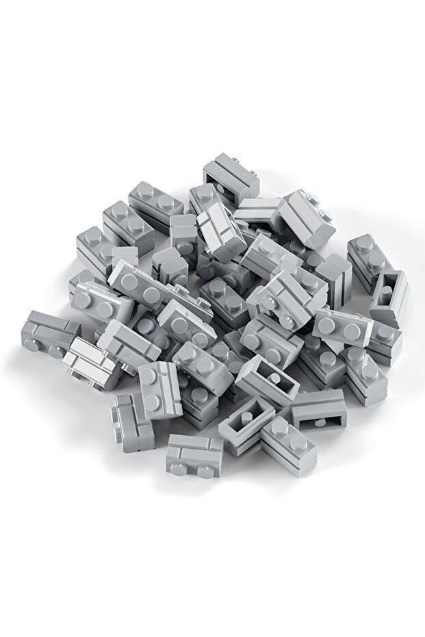 S Light Grey 120pcs 120 Small Granular Blocks/Classic Blocks, Wall Blocks DIY Blocks Educational Toy