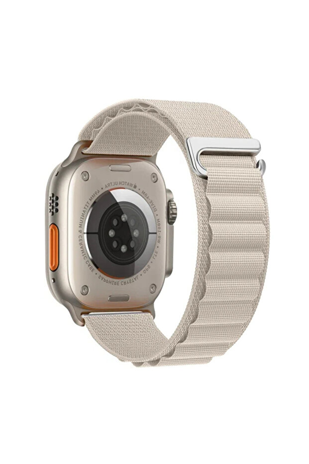 38mm or 40mm or 41mm White Alpine Loop Strap for Apple Watch Band Ultra 4 3 2 49mm 46mm 44mm 40mm 45