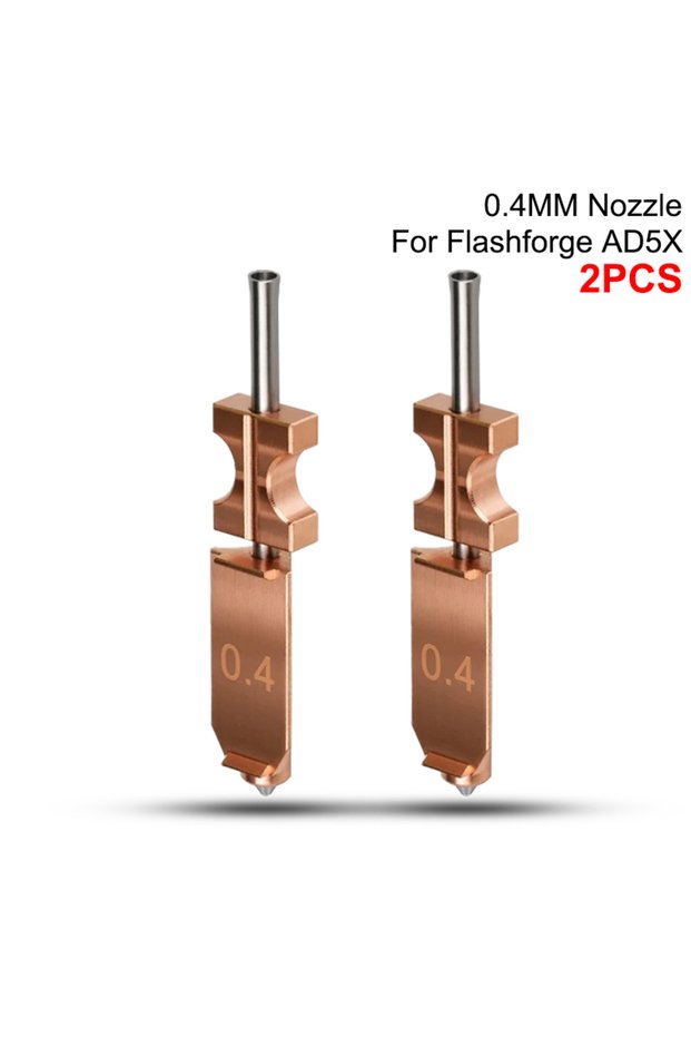 0.4 2PCS For AD5X Hotend Kit AD5X Nozzle Quick-Detachable Nozzle Extruder Quick Release Nozzle for F