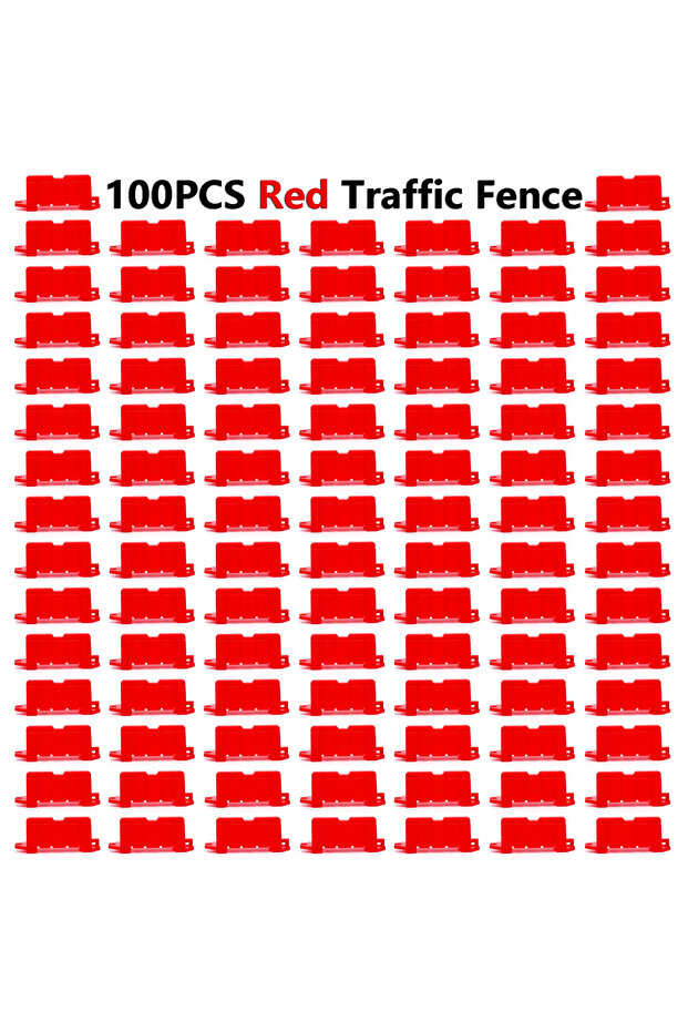 100PCS Barrier R 100pcs RC Car Traffic Signs Cones Road Barriers Drifting Track Barrier Traffic Barr