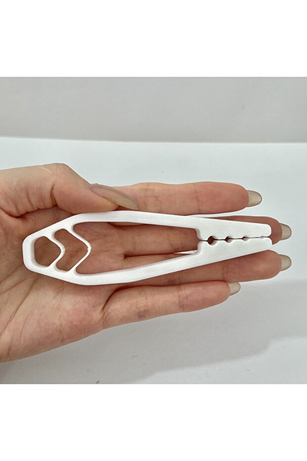 1pc-white Portable Nail Fixer Tool Woodworking Nail Fixer Plastic Sliding Joint Pliers Protect Finge