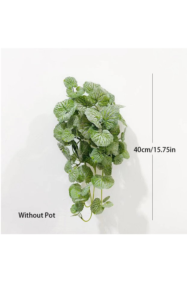 40cm 40-100cm Fake Hanging Plants Artificial Begonia Plant Vines Silk Plant Wall Leaves Tropical Sci