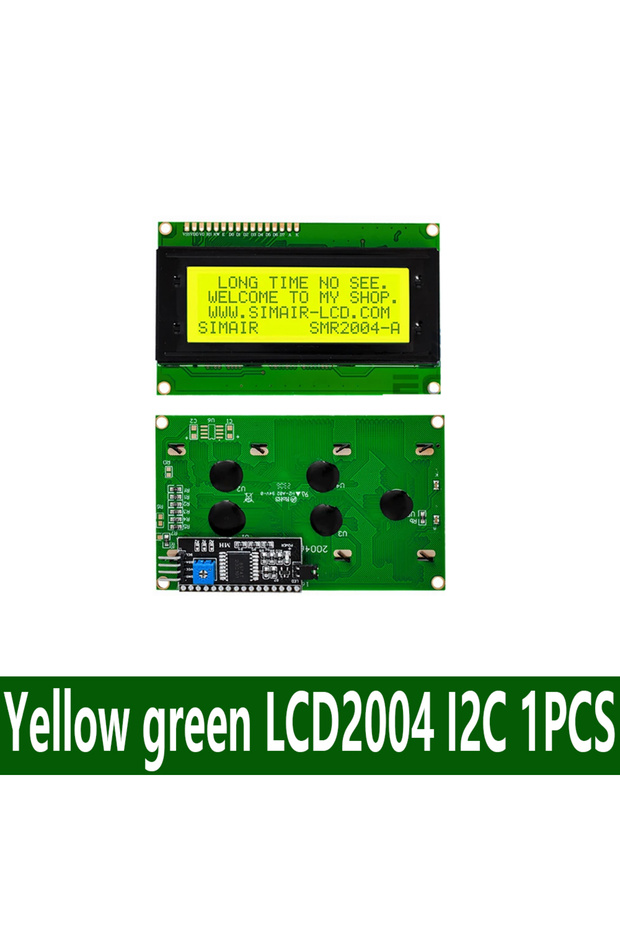 شاشة LCD2004+I2C 2004 20x4 2004A زرقاء HD44780 LCD حرفية / مع IIC/I2C تسلسلي