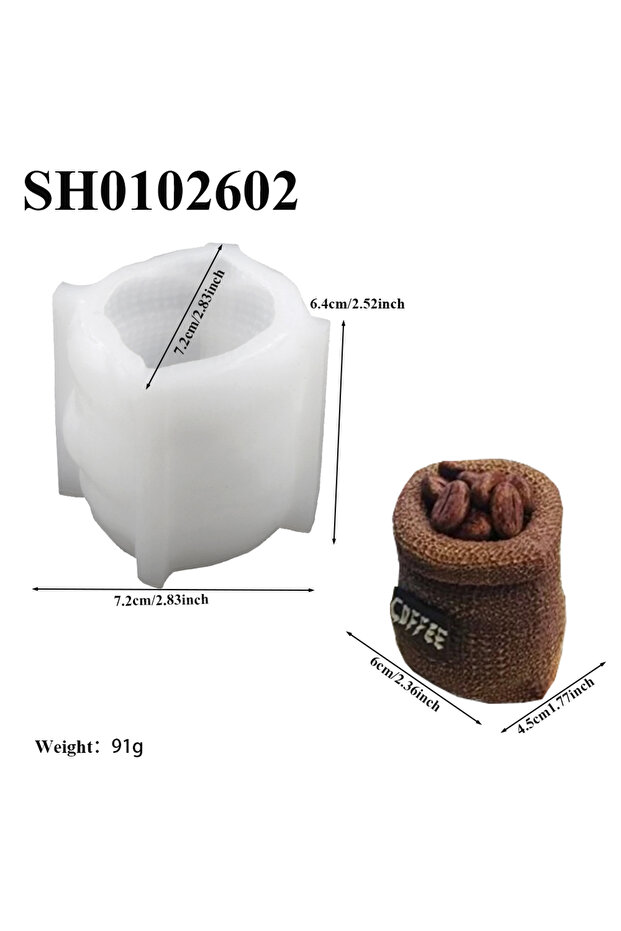 قالب كيك سيليكون بتصميم كيس حبوب القهوة SH0102602، قوالب شوكولاتة، أدوات خبز حلويات الحفلات، موس