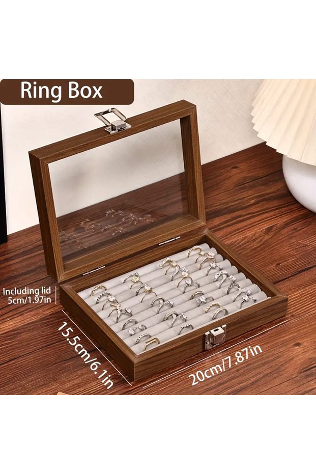 Ring Box 1pc, Vintage Jewelry Storage Box, Covered Jewelry Box, Ring Box, Earrings, Bracelets, Neckl