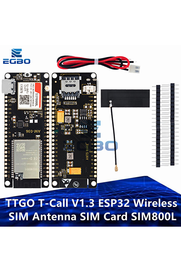 وحدة لاسلكية TTGO T-Call V1.3 ESP32 هوائي SIM بطاقة SIM وحدة SIM800L وهوائي GSM / GPRS f...