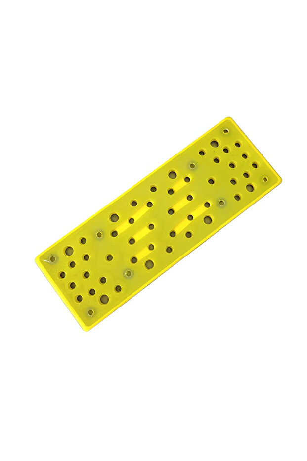 1pcs YELLOW Rectangular Electric Sandpaper Machine Tray 70×198mm For MIRKA FLEX Rectangular Grinder