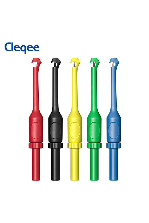 P30064-5C-5PCS Cleqee P30064 Wire Piercing Probes Insulation Puncture Probes for 4mm Banana Plug Ext