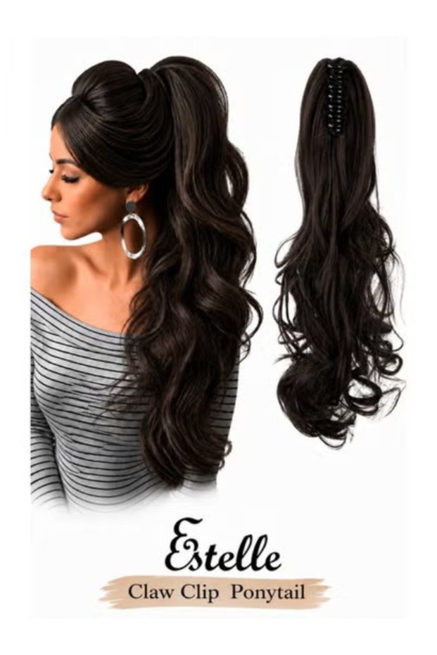 Synthetic Long Straight Claw Ponytail Wigs Clip In AH Tail Hair Ponytail