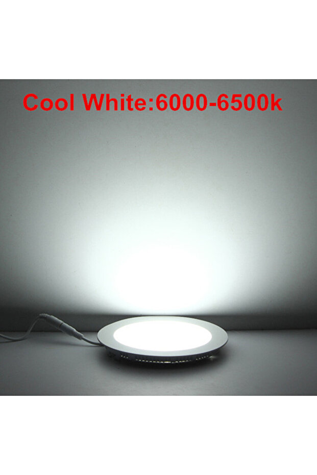 لوحة إضاءة LED رفيعة للغاية باللون الأبيض البارد غير قابلة للتعتيم 6 وات 3 وات 6 وات 9 وات 12 وات 15 وات 25 وات مصباح سقف LED مستدير