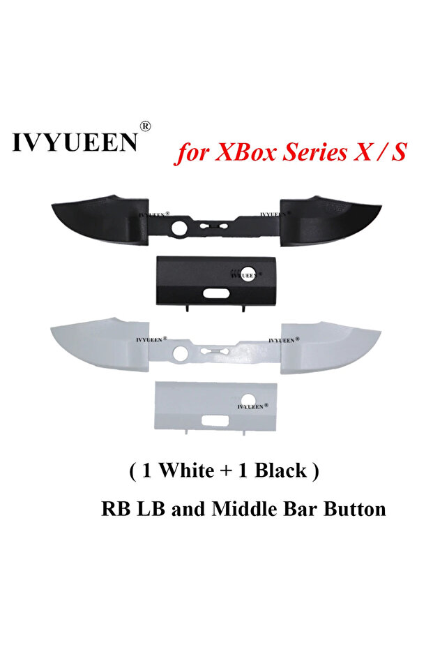 مجموعة D IVYUEEN لجهاز تحكم Xbox Series X S XSS XSX Core RB LB Bumper Button Mod Kit لشريط الأوسط Ho