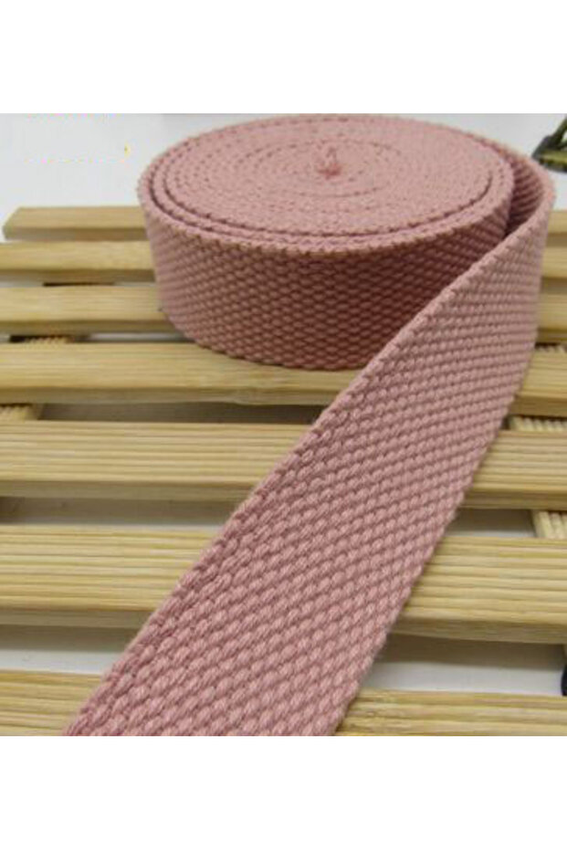 25MM Light pink 5M Cotton Webbing Suspenders Craft Supplies DIY Decorative Sewing Fabric Crafts Nylo