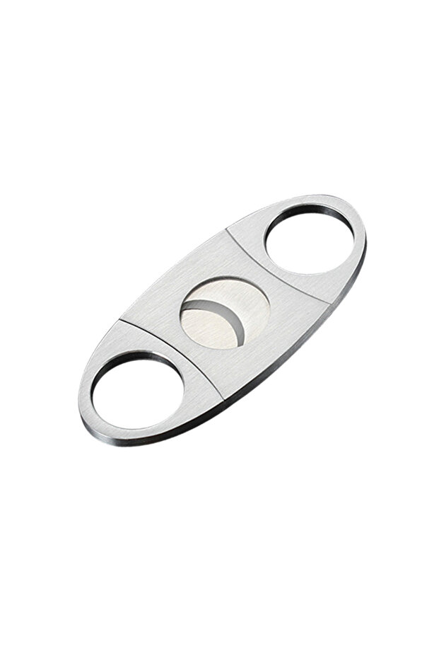 all steel 1PC Stainless Steel Double-edged Cigar Scissors Modern Minimalist Cigar Scissors Cigar Cut