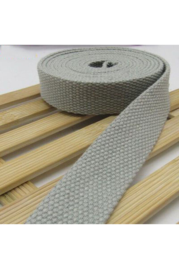 20MM Light gray 5M Cotton Webbing Suspenders Craft Supplies DIY Decorative Sewing Fabric Crafts Nylo