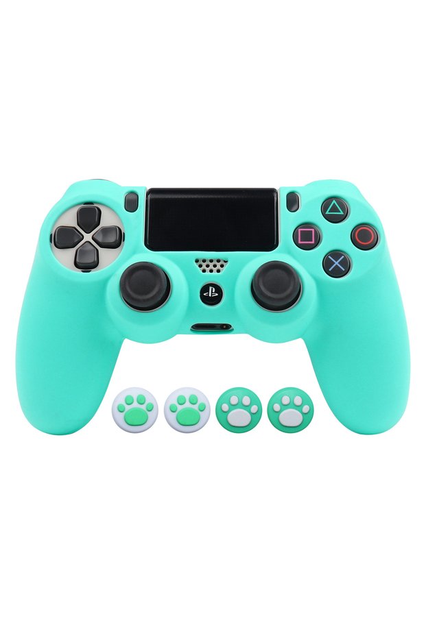SKY BLUE Soft Silicone Protective Control Cover For Playstation 4 Controller Skin PS4 Gamepad Case