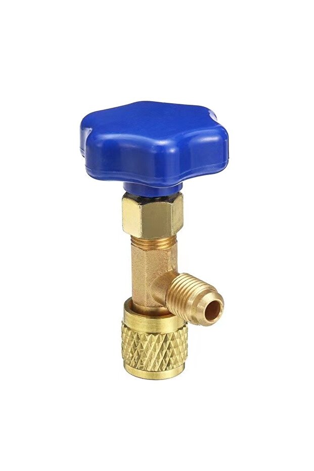 YELLOW 1 Pcs Low Pressure Dispensing Valve Bottle Opener 1/4 SAE Connector Mayitr Refrigerant Bottle