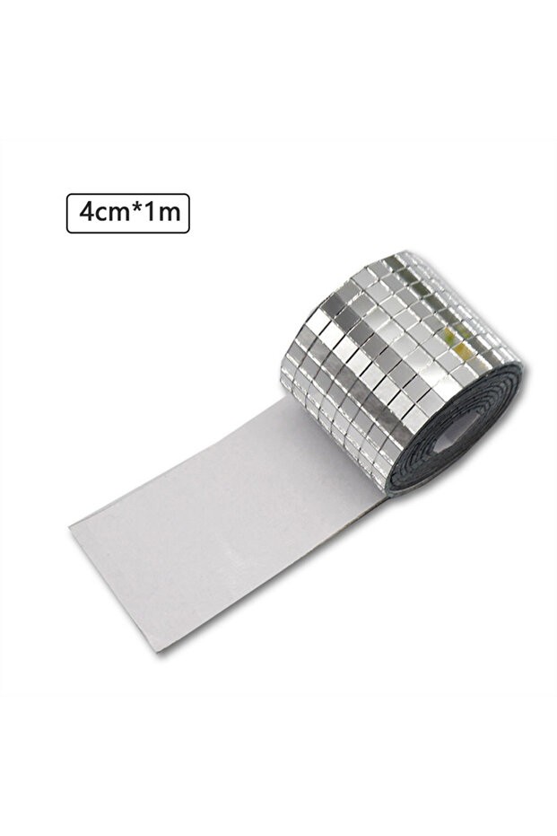 Silver Mirror Wall Sticker Self-adhesive Mini Square Mosaic Tiles Stickers For Home Bathroom Wall De
