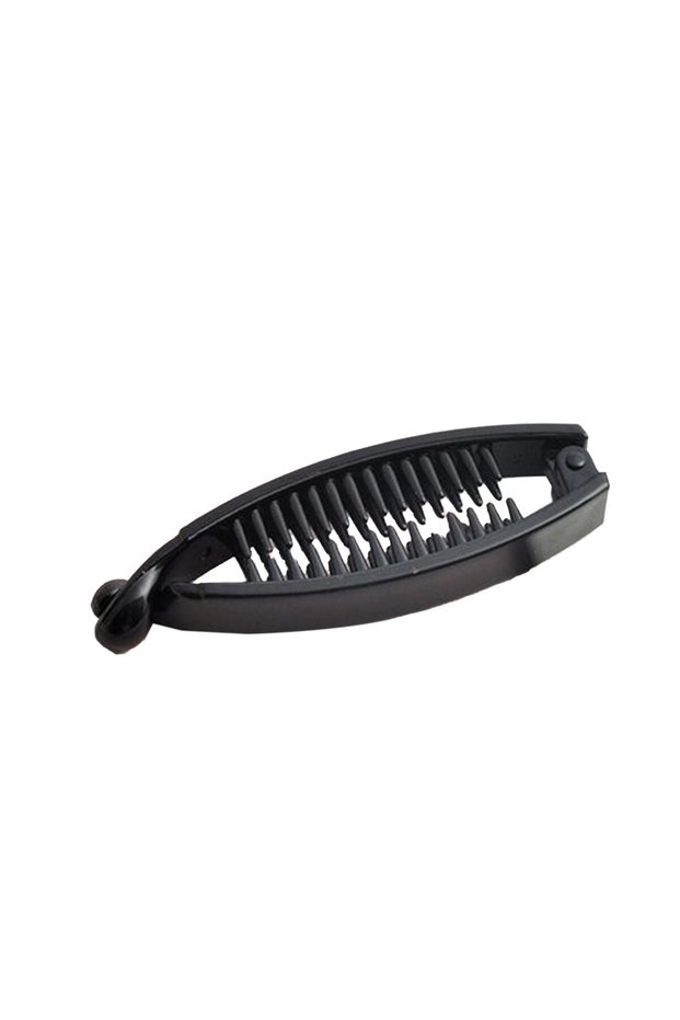 as show 10 Cm Free Hair Style Hairpins Banana Hair Clip for Women Solid Tortie Pearl Shape Hair Claw