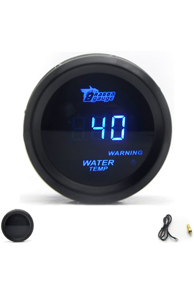 WATER TEMP 2' 52mm Car Digital Turbo Boost Gauge PSI BAR Water Temp Oil Temp Oil Pressure Gauge Volt